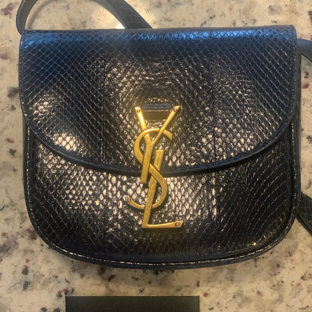 YSL SAC MSG Besace bag in Navy